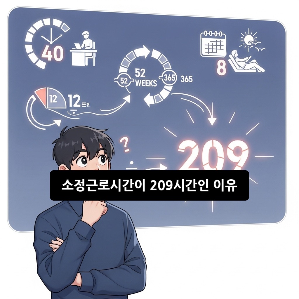 소정근로시간이 209시간인 이유? 2026년 완벽 분석