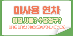 미사용 연차 이월에 대한 가이드 썸네일